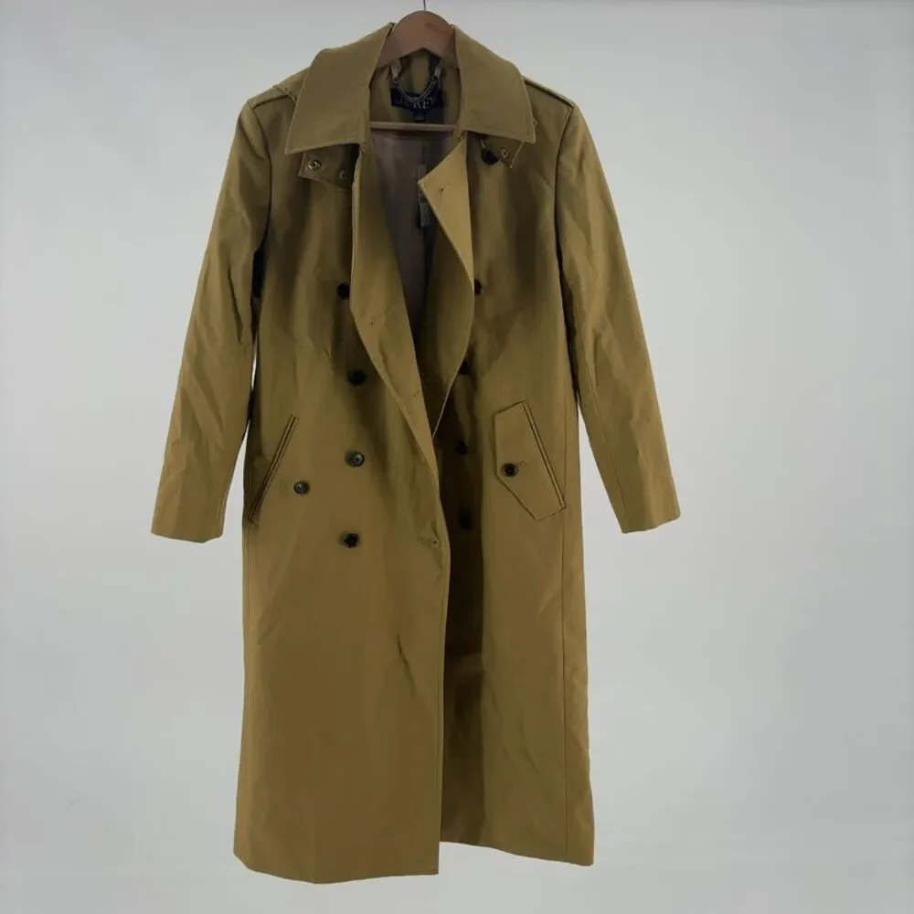 J. Crew Tan Classic Fall Trench Coat